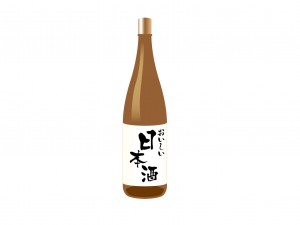 敬老の日のプレゼントに人気のアイテム・日本酒のイラスト