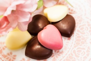 バレンタインハートのチョコレート