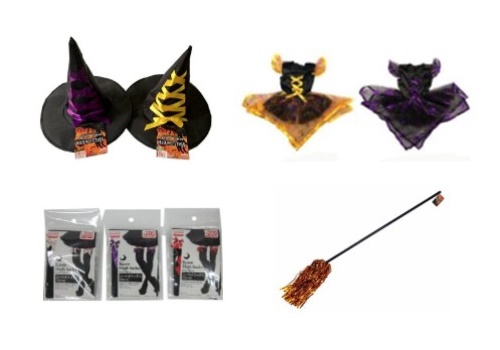 ダイソーで揃う魔女のハロウィン仮装コーデ