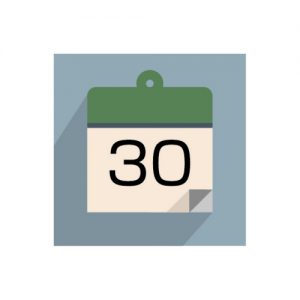 日めくりカレンダーのイラスト(30日)