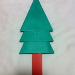 クリスマスツリーを折り紙で！平面でメチャ簡単な作り方はコレ