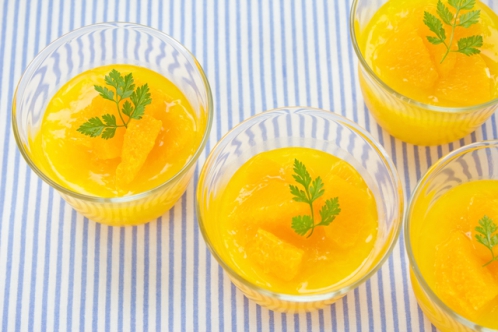 オレンジゼリー(部活の差し入れにおすすめの手作りお菓子)