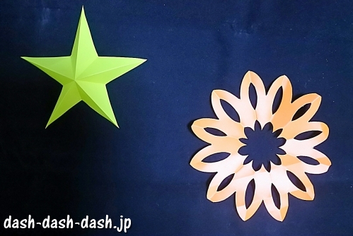星と花火(折り紙)