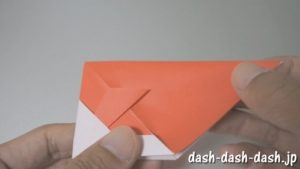 [七夕]金魚の折り紙の折り方(簡単かぶと)13