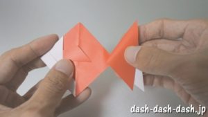 [七夕]金魚の折り紙の折り方(簡単かぶと)25