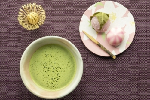 抹茶とお茶菓子(茶会)
