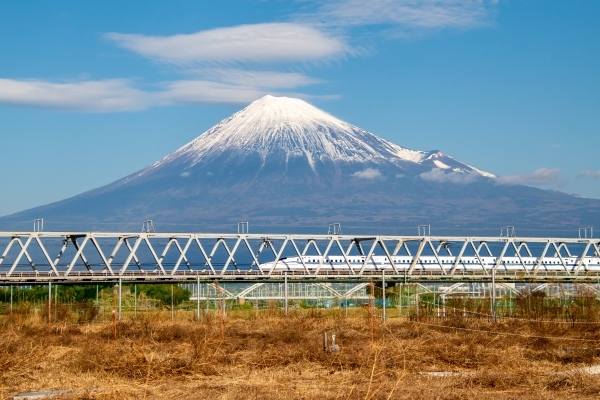 東海道新幹線と富士山