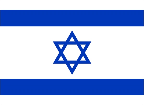 イスラエルの国旗（ダビデの星）