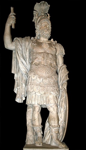 ネルウァのフォルムの紀元2世紀頃のマールス像 カピトリーノ美術館所蔵