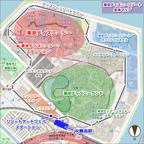 東京ディズニーリゾート周辺マップ(地図)04