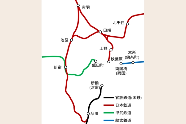 1904年時点の東京の鉄道網地図02