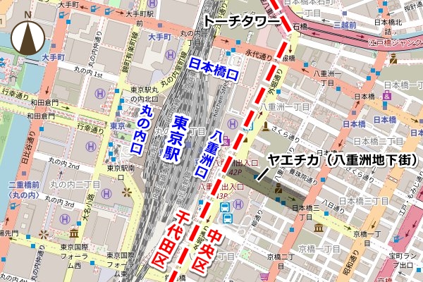 東京駅は何区？(地図)01
